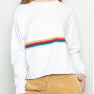 Brandy Melville Acacia Rainbow Top Long Sleeve